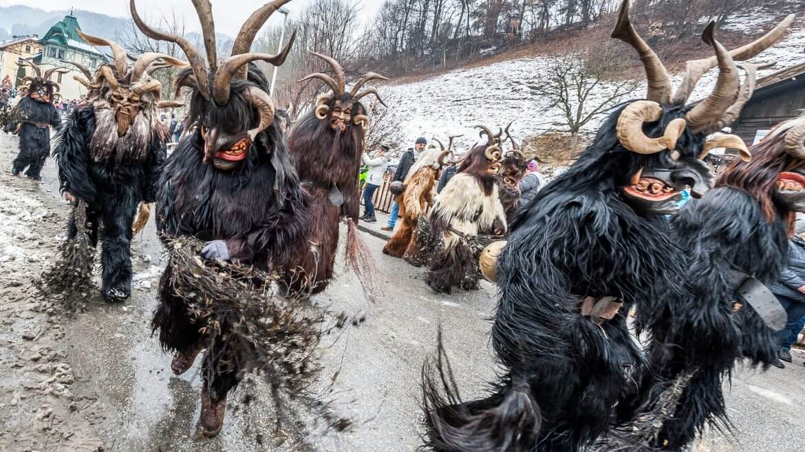 Schiachperchten Procession, Pongau, Austria